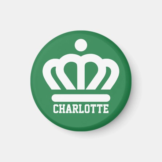 Flagge (Variante) von Charlotte, NC Magnet (Vorne)