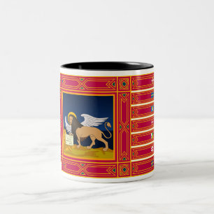 Flagge Venedigs (Italien) Zweifarbige Tasse