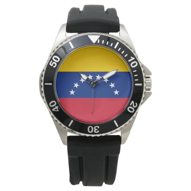 Flagge Venezuelas Armbanduhr (Vorderseite)