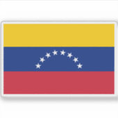 Flagge Venezuelas Aufkleber (Vorderseite)