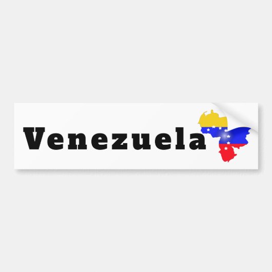 Flagge Venezuelas Autoaufkleber (Vorne)