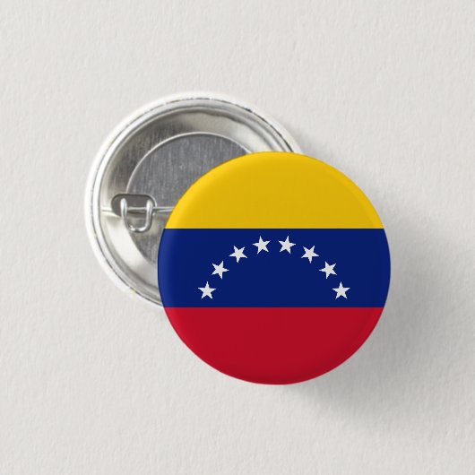 Flagge Venezuelas Button (Vorne & Hinten)