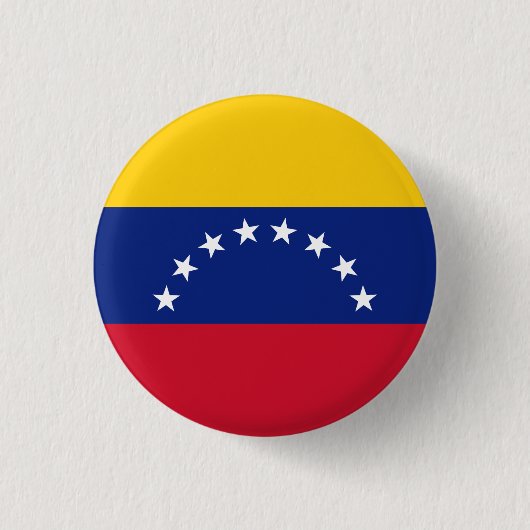 Flagge Venezuelas Button (Vorderseite)