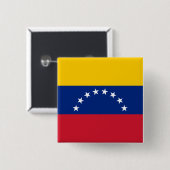 Flagge Venezuelas Button (Vorne & Hinten)