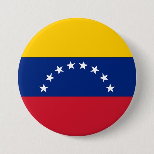 Flagge Venezuelas Button (Vorderseite)