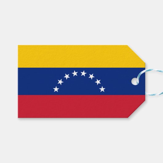 Flagge Venezuelas Geschenkanhänger (Vorderseite (Horizontal))