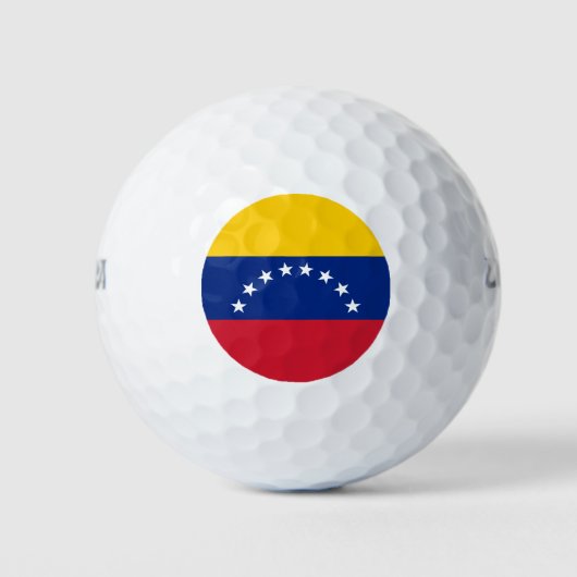 Flagge Venezuelas Golfball (Vorderseite)
