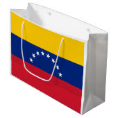 Flagge Venezuelas Große Geschenktüte (Vorderseite Schrägansicht)