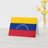 Flagge Venezuelas Karte (Gelbe Blume)