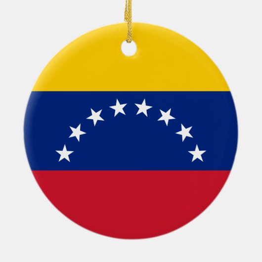 Flagge Venezuelas Keramik Ornament (Hinten)