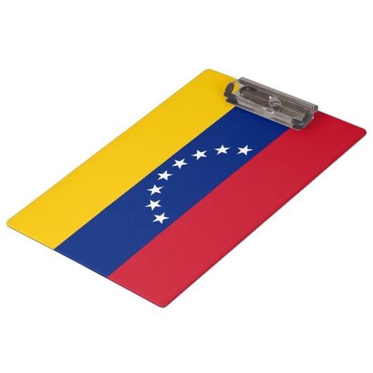 Flagge Venezuelas Klemmbrett (Schrägansicht)
