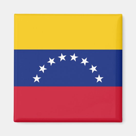 Flagge Venezuelas Magnet (Vorne)