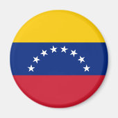 Flagge Venezuelas Magnet (Vorne)