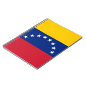 Flagge Venezuelas Notizblock (Linke Seite)