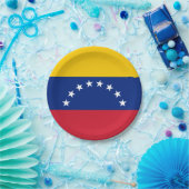Flagge Venezuelas Pappteller (Party)