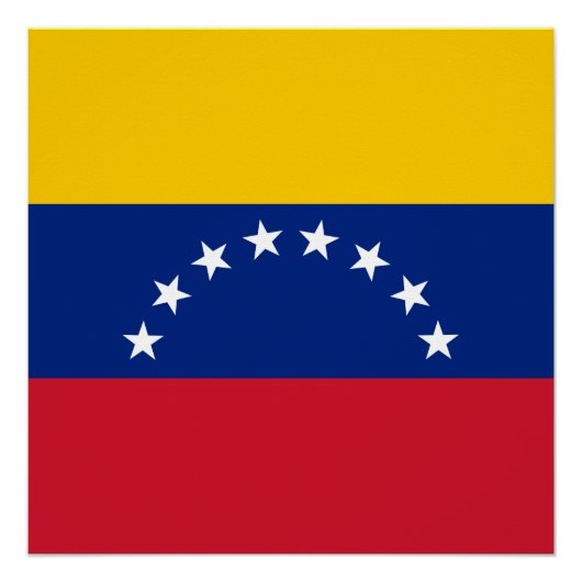 Flagge Venezuelas Poster (Vorderseite)