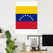 Flagge Venezuelas Poster (Heimbüro)
