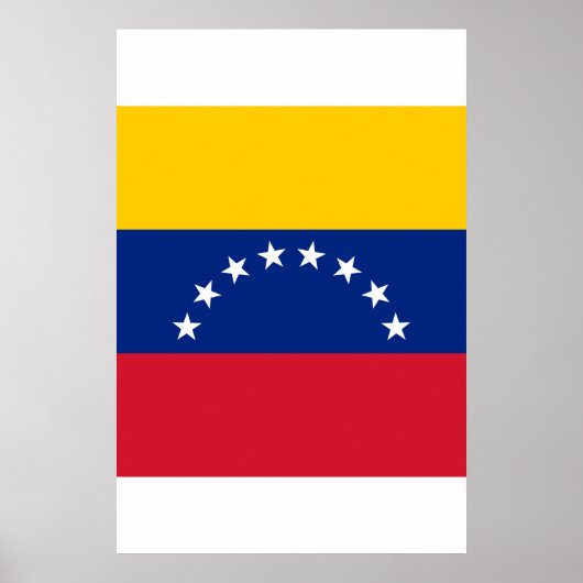 Flagge Venezuelas Poster (Vorne)