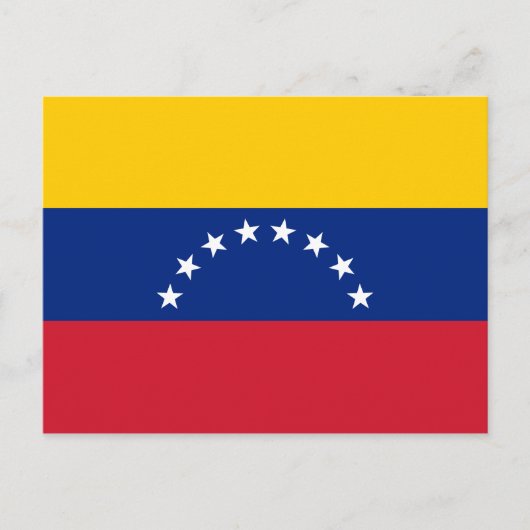 Flagge Venezuelas Postkarte (Vorderseite)