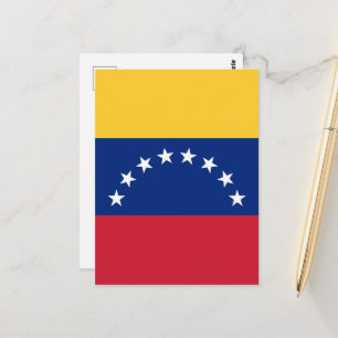 Flagge Venezuelas Postkarte