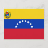 Flagge Venezuelas Postkarte (Vorderseite)