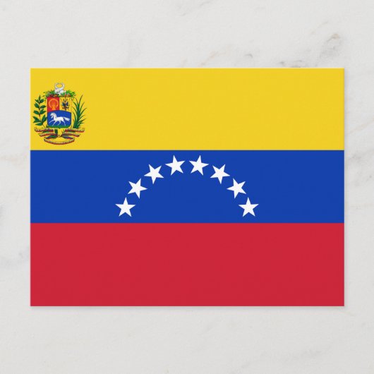 Flagge Venezuelas Postkarte (Vorderseite)