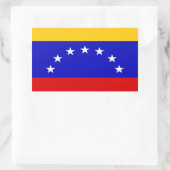 Flagge Venezuelas Rechteckiger Aufkleber (Tasche)