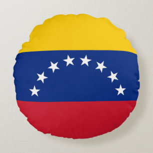 Flagge Venezuelas Rundes Kissen