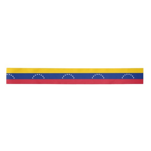 Flagge Venezuelas Satinband (Vorderseite)