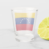 Flagge Venezuelas Schnapsglas (Rückseite)