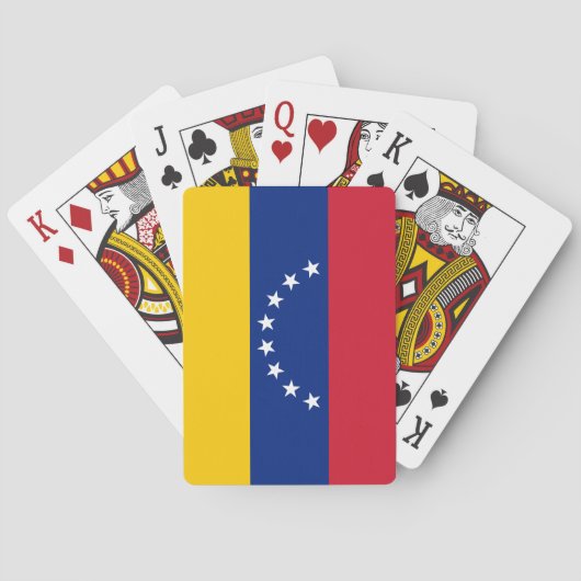 Flagge Venezuelas Spielkarten (Rückseite)