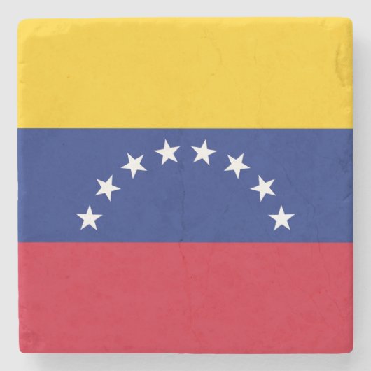 Flagge Venezuelas Steinuntersetzer (Vorderseite)