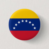 Flagge Venezuelas (Venezuelas) Button (Vorderseite)