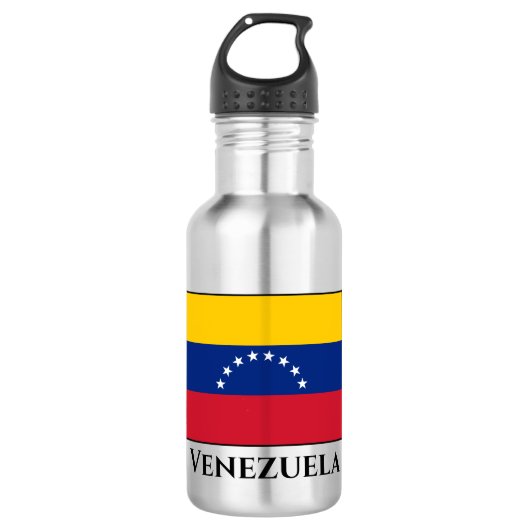 Flagge Venezuelas (Venezuelas) Edelstahlflasche (Vorderseite)
