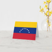 Flagge Venezuelas (Venezuelas) Karte (Gelbe Blume)