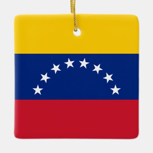 Flagge Venezuelas (Venezuelas) Keramikornament (Vorderseite)