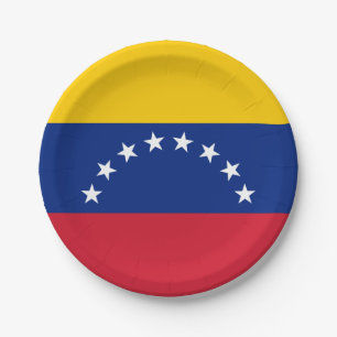 Flagge Venezuelas (Venezuelas) Pappteller
