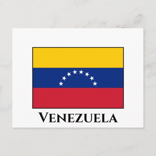 Flagge Venezuelas (Venezuelas) Postkarte (Vorderseite)