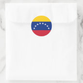 Flagge Venezuelas (Venezuelas) Runder Aufkleber (Tasche)