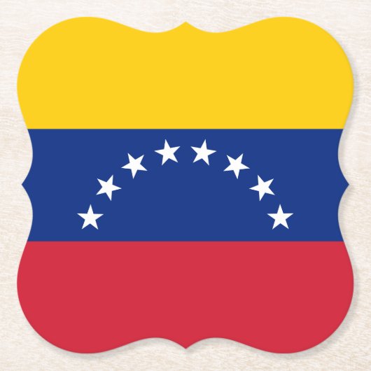 Flagge Venezuelas (Venezuelas) Untersetzer (Vorderseite)