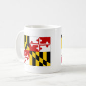 Flagge Vereinigter Staaten Maryland Kaffeetasse (Vorderseite Links)