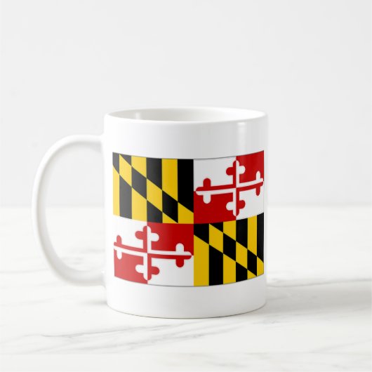 Flagge Vereinigter Staaten Maryland Kaffeetasse (Links)