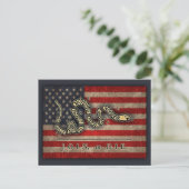 Flagge "Vereint oder Tod" Postkarte (Stehend Vorderseite)