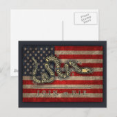 Flagge "Vereint oder Tod" Postkarte (Vorne/Hinten)