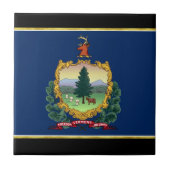 Flagge Vermont Fliese (Vorderseite)