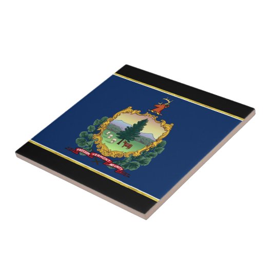 Flagge Vermont Fliese (Seite)