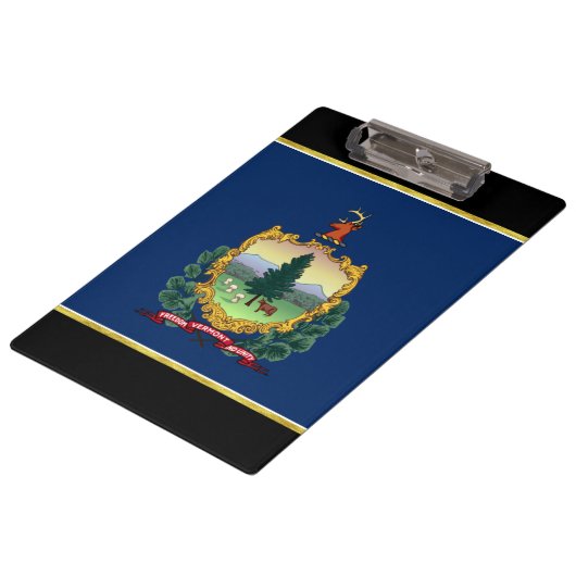 Flagge Vermont Klemmbrett (Schrägansicht)