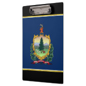 Flagge Vermont Klemmbrett (Links)