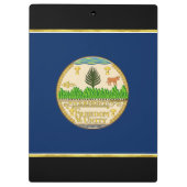 Flagge Vermont Klemmbrett (Rückseite)