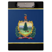 Flagge Vermont Klemmbrett (Vorderseite)